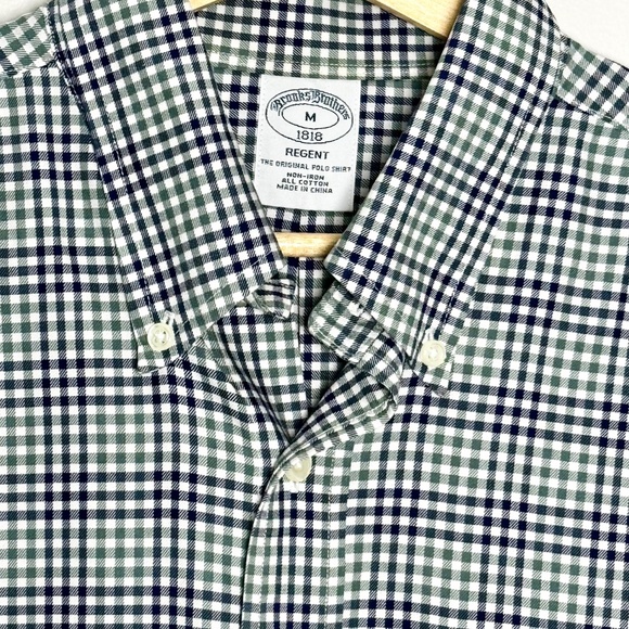 Brooks Brothers Original Polo® Button-Down Oxford Regent Dress Shirt Sz M - Picture 4 of 7